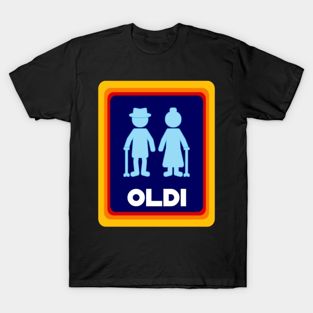 Oldi , funny old people icon T-Shirt by afmr.2007@gmail.com